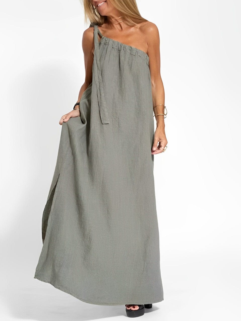 Robe coton trapèze femme