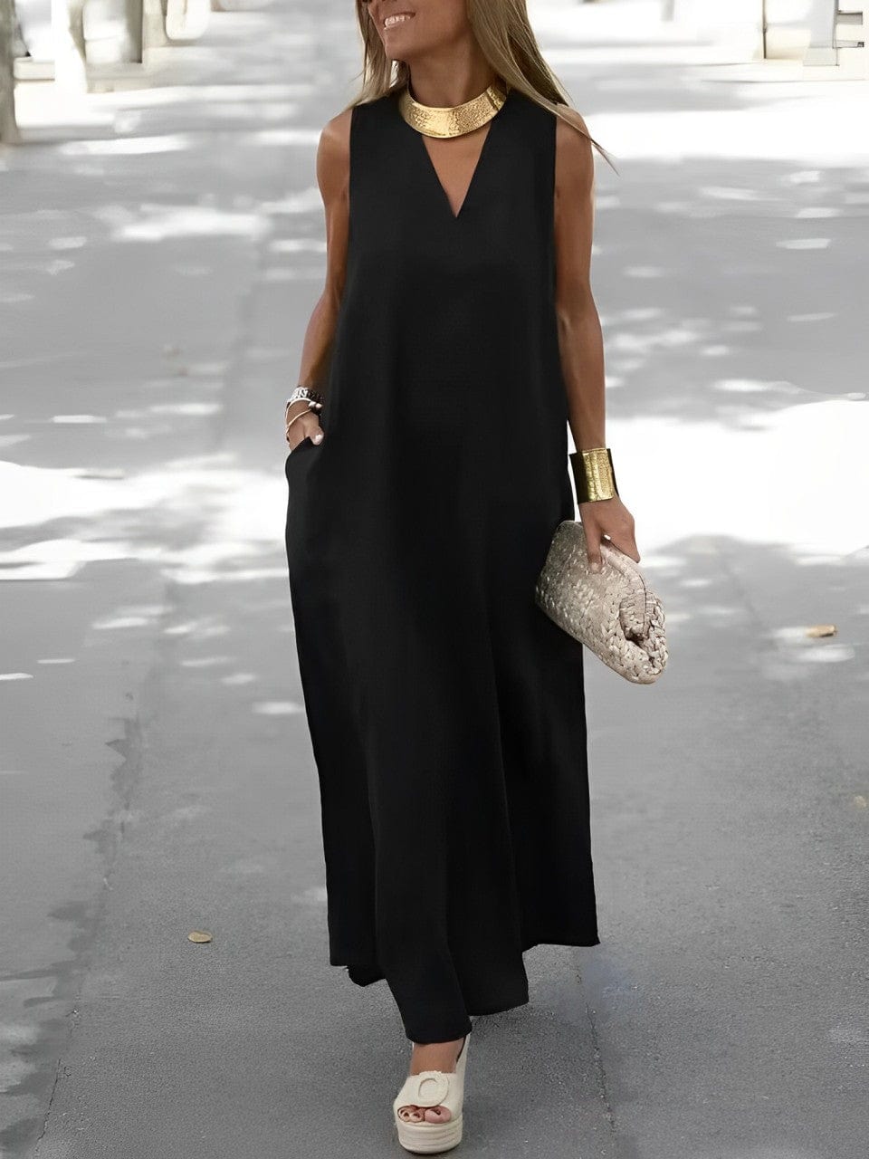 Robe coton trapèze femme