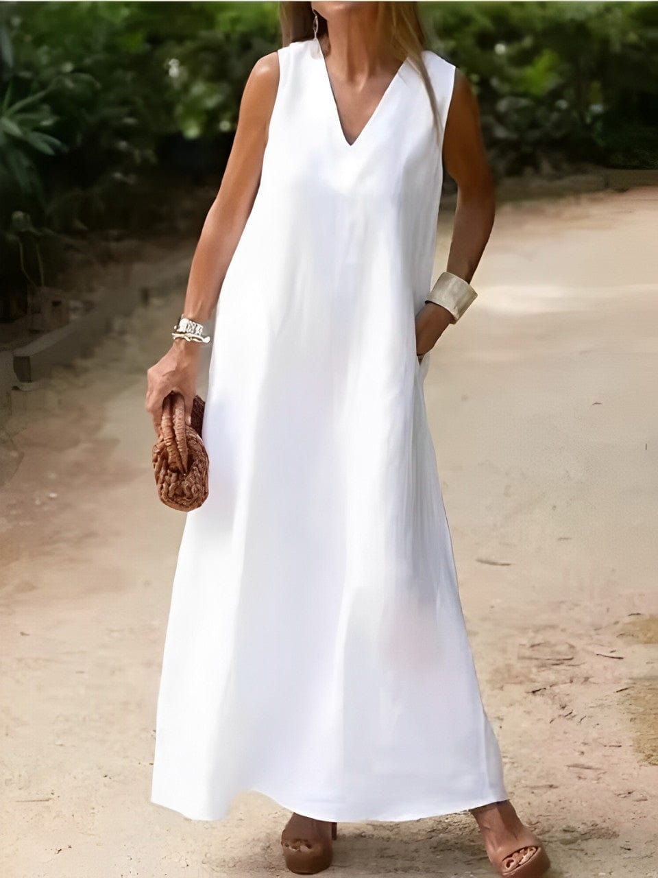 Robe coton trapèze femme