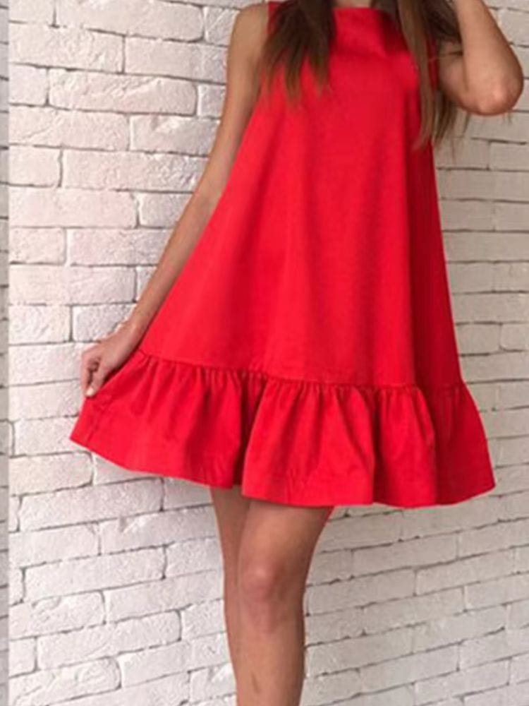 Robe d'été trapèze fluide plage