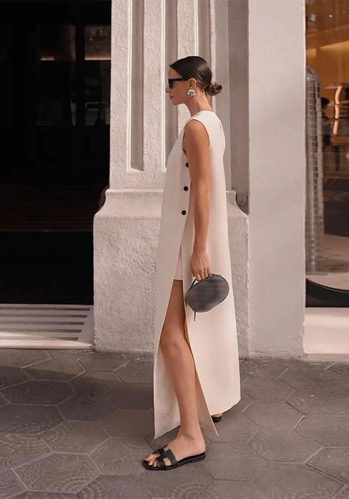 Robe trapèze chic mariage civil