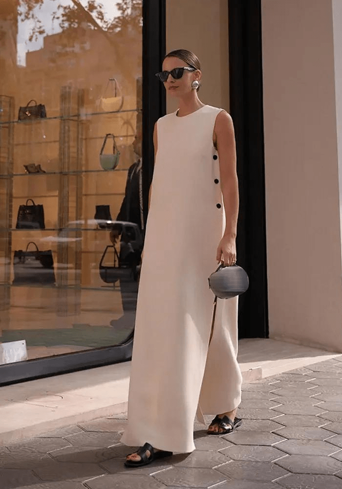 Robe trapèze chic mariage civil