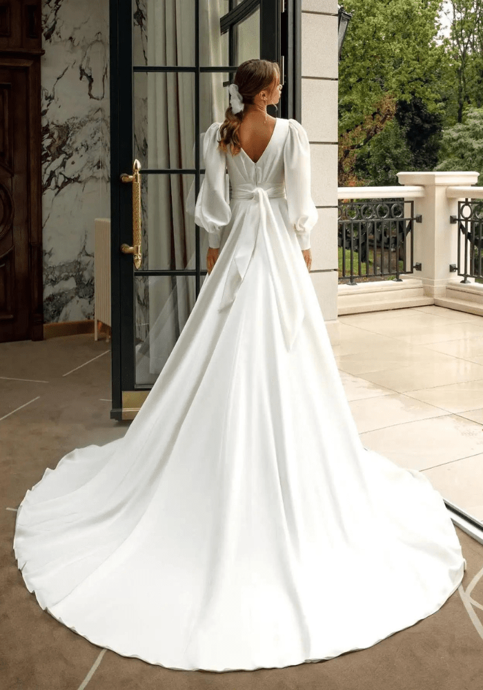 Robe trapèze chic pour mariage